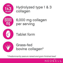 NeoCell Super Collagen +C™, Collagen Supplement, 120 Tablets