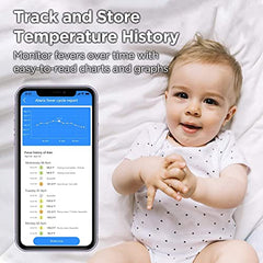 Motorola MBP75SN Care+ Non-Contact Smart Forehead & Liquid Baby Thermometer - Digital Handheld Clinical Device for Kids & Adults - Touchless Quick & Accurate Temperature Reader - Large LCD Display