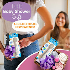 Baby Bum Brush, Original Diaper Rash Cream Applicator, Soft Flexible Silicone Brush, Unique Gift for boy girl [Gray]
