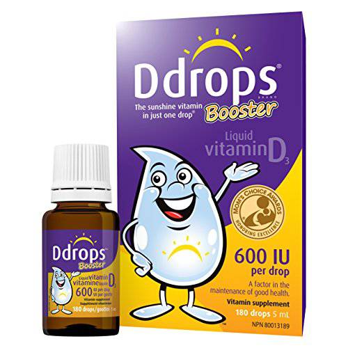 Ddrops Booster 600 IU Vitamin D3, 180 drops - Zecoya