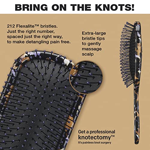 The Knot Dr. for Conair Pro Brite Abstract Leopard Print Hairbrush