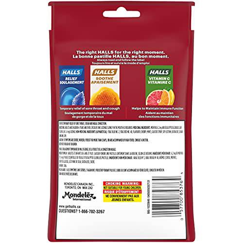 HALLS Mentho-Lyptus Cherry Bag, 30 Lozenges