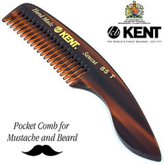 Kent 85 T Handmade Limited Edition Sawcut Beard and Mustache Comb, 1 g (Pack of 1)