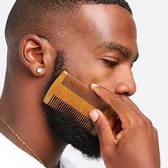 Cremo Dual-Sided 100% Sandalwood Beard Comb That Is Static Free And Won't Pull Or Snag Facial Hair