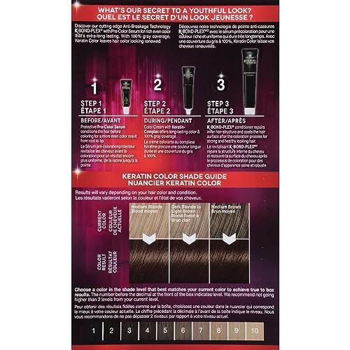 Schwarzkopf Keratin Color Permanent Hair Color Cream, 4.0 Cappuccino, 1 Count