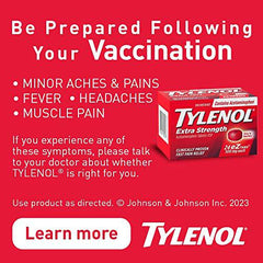 Tylenol Extra Strength Acetaminophen Tablets, 500 mg