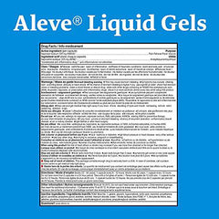 ALEVE Pain Relief Liquid Gels, Strength to Last Up to 12 Hours, Naproxen Sodium 220mg, 30 Liquid Gel Capsules