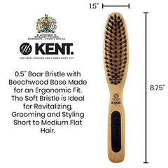 Kent natural shine Brush, Oval Head, Pure Bristle, 1 Count