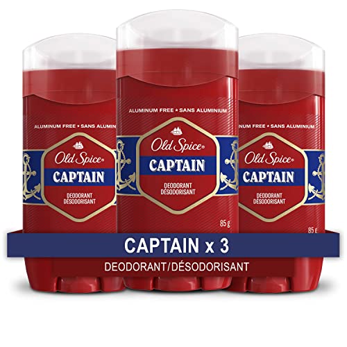 Old Spice Red Collection Captain Scent Deodorant for Men 85g Pack with 3