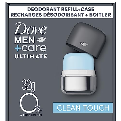 Dove Men+Care 0% Aluminum Refillable 48H Deodorant Starter Set Clean Touch Scent Deodorant for Men 32 g