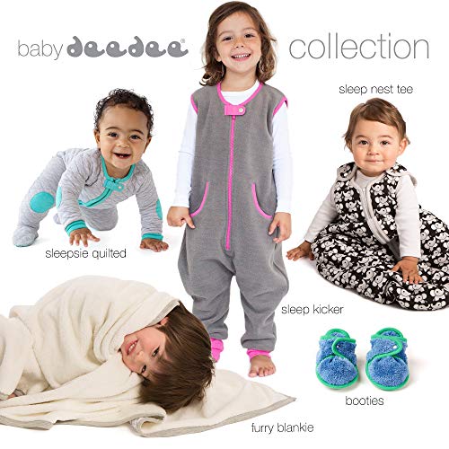 baby deedee Sleep Nest Sleeping Sack, Warm Baby Sleeping Bag, fits Infants and Toddlers, (6-18 Months), Khaki/Lime Green