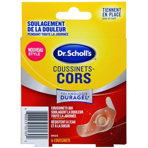 Dr. Scholl's CORN CUSHION with Duragel Technology, 6ct // Cushioning Protection against Shoe Pressure and Friction that Fits Easily In Any Shoe for Immediate and All-Day Pain Relief