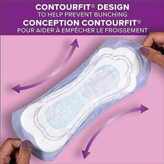 Poise Incontinence Pads, Light Absorbency, Regular Length, 120 Count (4 Packs of 30)