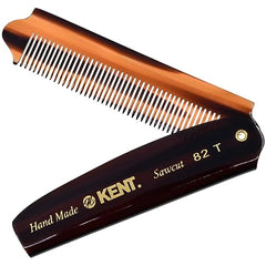 Kent The Hand Made Comb Fine 4 Inches Folding Pocket Comb 82T for Men By 0.13 Pounds