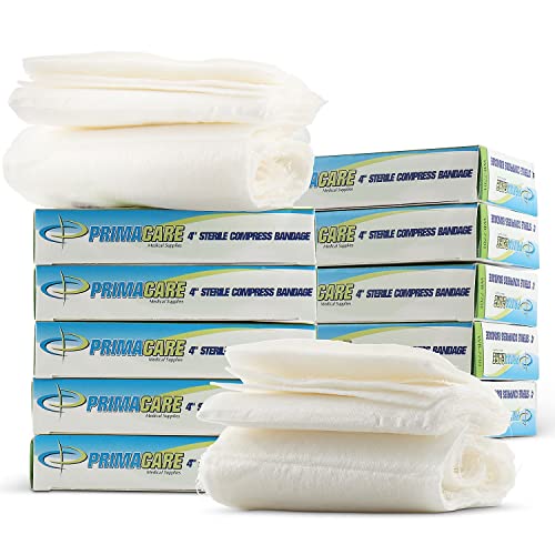 Primacare WB-7701-CS Sterile 4-Inch Compress Bandage, 72-Inch Length (Box of 12)