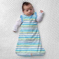 SwaddleMe Night Sack Sleeper – Size Small/Medium, 0-3 Months, 1-pack (Textured Stripe) Loose-fit Infant Sleep Sack Wearable Blanket Leaves Baby’s Arms Out for Safe, Cozy Sleep