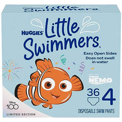 HUGGIES Disposable Swim Diapers - Size 4 Medium, Huggies Little Swimmers, 36 ct