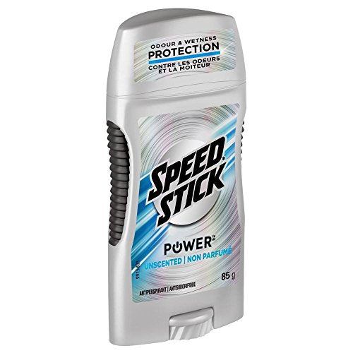 Speed Stick Power Men's Antiperspirant Stick, Unscented, 85g