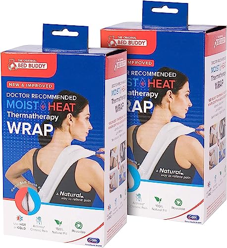 Bed Buddy 2-Pack Microwave Heating Pad for Sore Muscles - Heat Pad for Aches and Pain, Microwavable Heating Pads, Rice Bags for Heat Therapy Microwavable