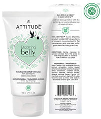 ATTITUDE Pregnancy Cream for Tired Legs, EWG Verified, Dermatologically Tested, Vegan and Cruelty-free Maternity Products, Mint, 150 mL