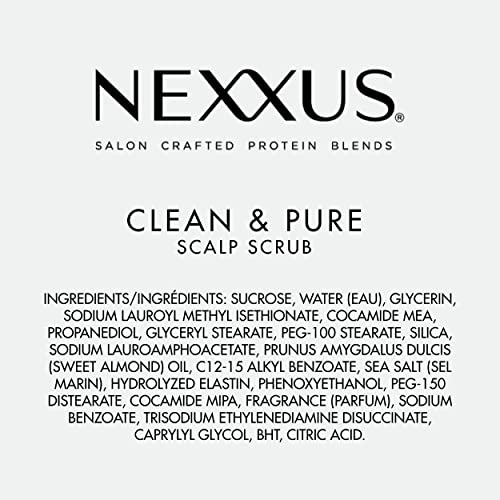 NEXXUS Clean & Pure Scalp Scrub exfoliant for healthy hair and scalp Invigorating sulfate free, paraben free, dye free 318 g