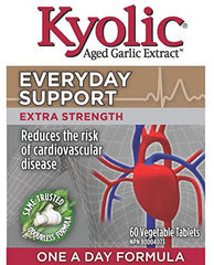 Kyolic - Odourless Aged Garlic Extract Extra Strength One-A-Day 1000mg, 60 Capsules