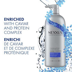 Nexxus Therappe Ultimate Moisture Shampoo for Dry Hair with ProteinFusion Blend of Elastin Protein and Green Caviar 1 L