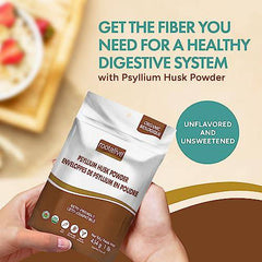 Rootalive - Organic Psyllium Husk Powder, Psyllium Husk Powder Organic for Digestive Support, Unflavored Soluble and Insoluble Fibre Powder, Vegan, Gluten-Free, 454 grams