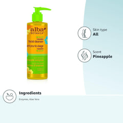 Alba Botanica Hawaiian Skin Care Pineapple Enzyme Facial Cleanser, 8 Fluid Ounce
