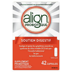 Align Probiotic Digestive Support, IBS Symptom Relief such as Gas, Abdominal Discomfort, Bloating, #1 Doctor Recommended Probiotic Brand*, Contributes to a Natural Healthy Intestinal Flora, 42 Capsules