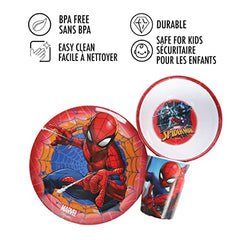 Spider-Man Melamine Dinner Set for Kids