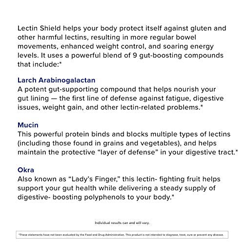 Gundry MD® Lectin Shield™ Intestinal Health Support and Digestive Strength Supplement, 120 Count