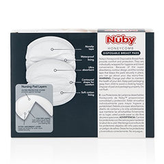 Nuby Stay-Dry Disposable 180-Piece Breast Pads, Honeycomb White