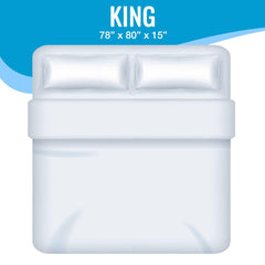 DMI Waterproof Mattress Protector and Cover, Encased Zippered Fit, King