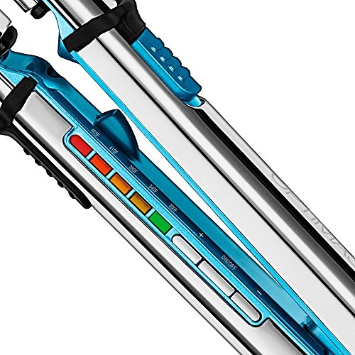 BaBylissPRO Stainless Steel OPTIMA Flat Iron, 1 inch wide, Blue