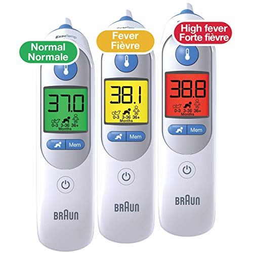 Braun IRT6520CA ThermoScan 7 Ear Thermometer with Age Precision for Infants, Children and Adults, #1 Brand Among Pediatricians and Moms
