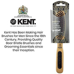 Kent natural shine Brush, Oval Head, Pure Bristle, 1 Count