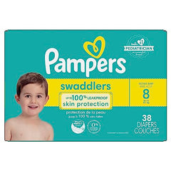 Pampers Swaddlers Active Baby Diaper Size 8 38 Count