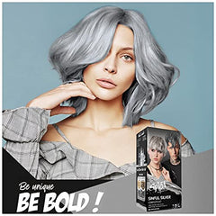 SPLAT Sinful Silver Hair Dye Kit – Semi Permanent Color Lasts Up to 30 Washes