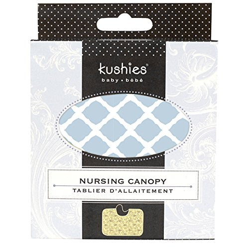 Kushies Baby Nursing Canopy, Blue Lattice