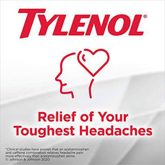 Tylenol Ultra Relief for Headache and Migraine Pain Relief, 500 mg Acetaminophen, 120 Tablets