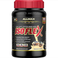 ALLMAX Nutrition - ISOFLEX - 100% Ultra-Pure Whey Protein Isolate - Blueberry Muffin - 2 Pound