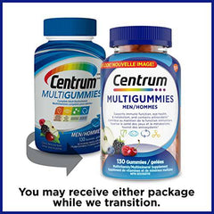 Centrum MultiGummies Men Multivitamin Supplement Gummies, 130 Count