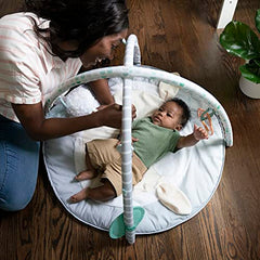 Ingenuity Sheppy’s Spot Ultra Plush Baby Activity Gym & Tummy Time Mat, Newborn and up - Corrie