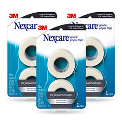 Nexcare™ Gentle Paper First Aid Tape 781-6PK-SIOC, 1 in x 10 yds, Carded