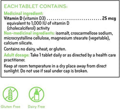 SISU Vitamin D3 1000 IU, Unflavoured 400 T