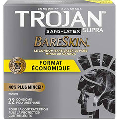 BareSkin Supra Non-Latex Condoms, Super Thin & Sensitive