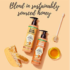 Garnier Whole Blends Sulfate Free Shampoo, For Damaged Hair, Up To 72 Hours of Deep Care, Honey Treasures, 355ml