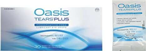 35 Vials Oasis TEARS PLUS Preservative-Free Lubricant Eye Drops