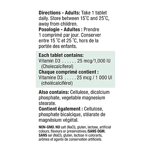 Premium Vitamin D 1,000 IU Tablets